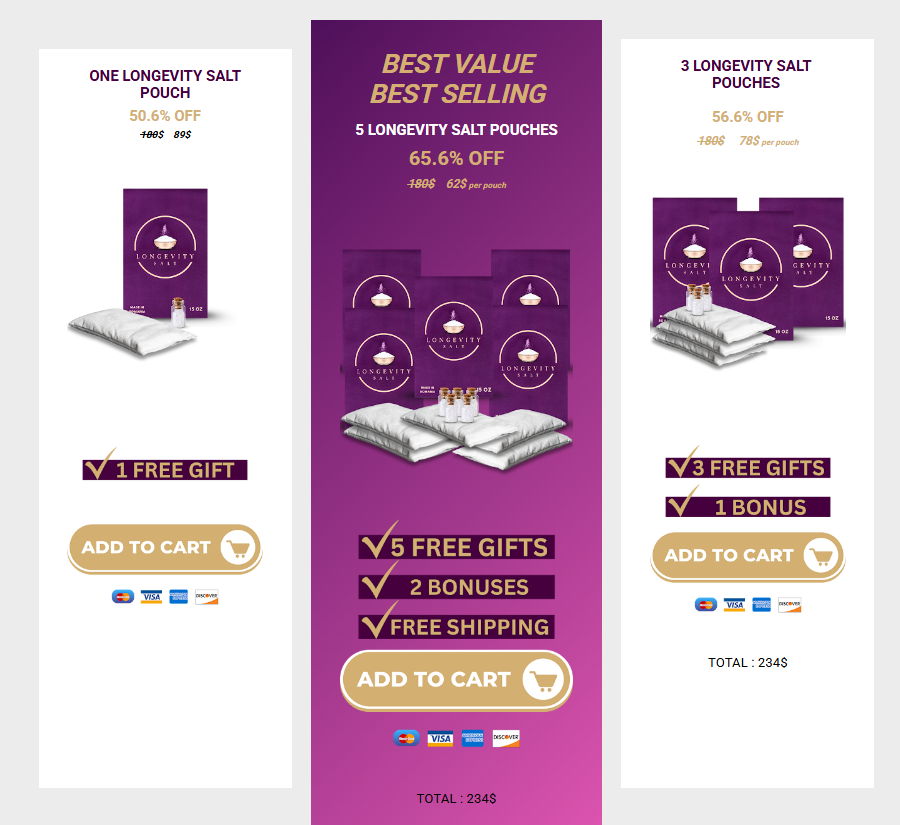 Longevity Salt  order